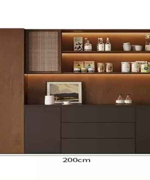 Tủ kệ rượu phòng khách trang trí sang trọng KTR20