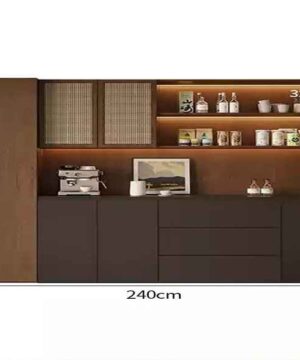 Tủ kệ rượu phòng khách trang trí sang trọng KTR20
