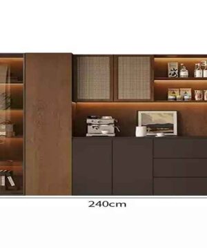 Tủ kệ rượu phòng khách trang trí sang trọng KTR20