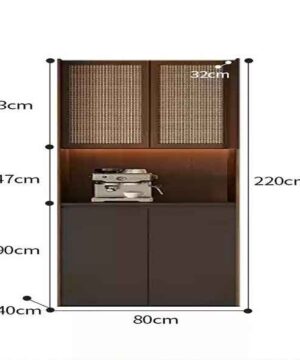 Tủ kệ rượu phòng khách trang trí sang trọng KTR20