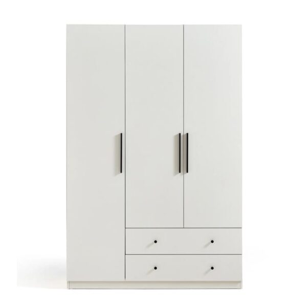 Tủ áo gỗ 3 cánh và ngăn kéo hiện đại TQA27