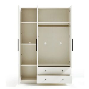 Tủ áo gỗ 3 cánh và ngăn kéo hiện đại TQA27