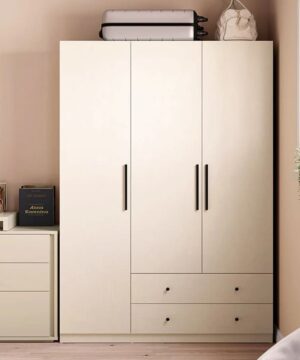 Tủ áo gỗ 3 cánh và ngăn kéo hiện đại TQA27