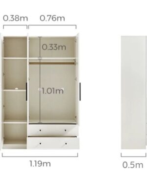 Kích thước tủ gỗ TQA27