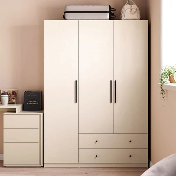 Tủ áo gỗ 3 cánh và ngăn kéo hiện đại TQA27