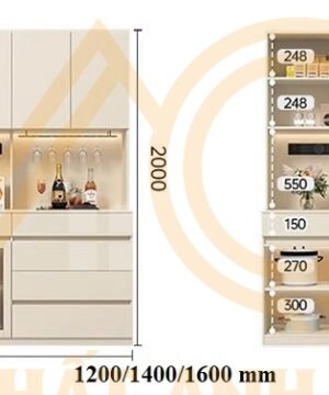 Tủ để đồ nhà bếp TDB03