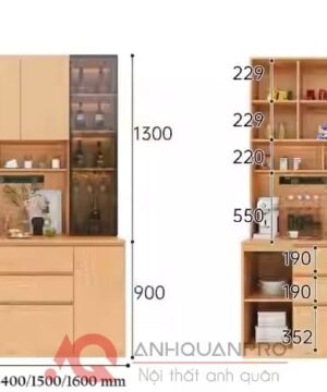 Tủ để đồ hiện đại nhà bếp KVS47