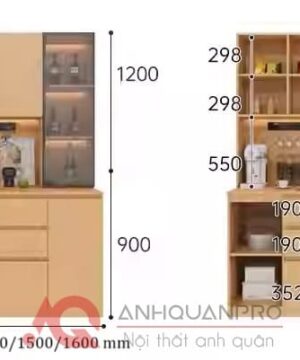 Tủ để đồ hiện đại nhà bếp KVS47