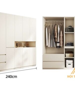 Tủ quần áo gỗ công nghiệp TQA27