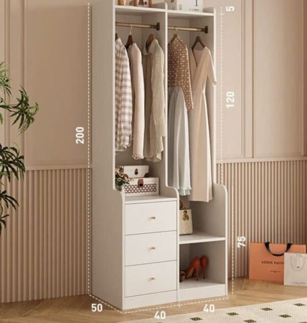 Tủ quần áo không cánh hiện đại TQA32