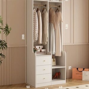 Tủ quần áo không cánh hiện đại TQA32