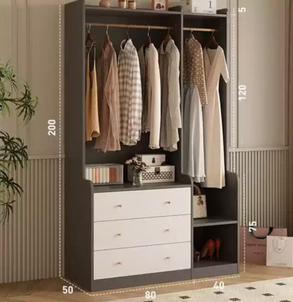Tủ quần áo không cánh hiện đại TQA32