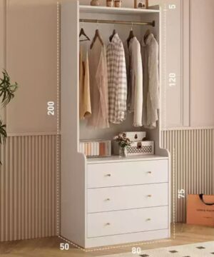 Tủ quần áo không cánh hiện đại TQA32