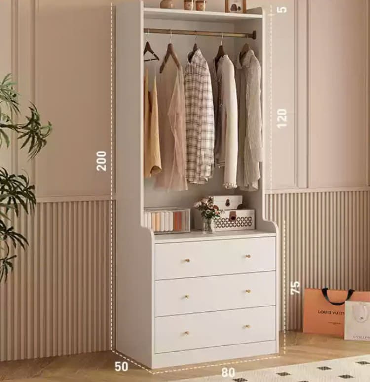 Tủ quần áo không cánh hiện đại TQA32 21 Tủ quần áo không cánh hiện đại TQA32