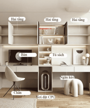 Bàn học đôi BHS26